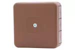 Puszka hermetyczna H55-S 85x85x37 12-wylotowa - brązowa IP55