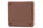Puszka hermetyczna H55-M 98x98x42 12-wylotowa - brązowa IP55