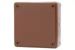 Puszka hermetyczna H55-L 118x118x46 12-wylotowa - brązowa IP55
