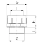 Adapter poliamidowy PG36/PG42