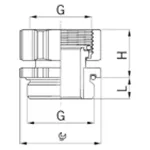 Adapter łożyskowany M20x1,5M20x1,5
