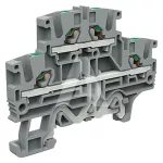 EFD.2/E/GR Złącze push-in 2,5mm^2, 2-piętrowe z PE, szare