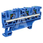 EFC.4/1+2BL Złącze push-in 4mm^2, 1wej-2wyj niebieskie