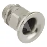 Dławnica mosiężna niklowana z trąbką PG21 fi12,5-20,5mm dł.gwintu 12mm