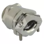 Dławnica mosiężna niklowana IP54 z zaciskiem śrubowym PG48 fi45,0-47,0mm dł.gwintu 10mm