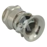 Dławnica mosiężna niklowana IP54 z zaciskiem śrubowym oraz trąbką PG9 fi6,0-9,0mm dł.gwintu 6mm