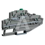 EFDS.2/1S/GR Złącze push-in 2,5mm^2, 2-piętrowe, rozłączne górne piętro, szare