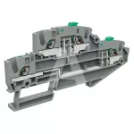 EFDS.2/GR Złącze push-in 2,5mm^2, 2-piętrowe, rozłączne 2 piętra, szare