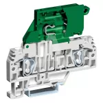 HMFA.2/L24/GR Złącze sprężynowe 4mm^2 bezpiecznikowe z sygnalizacją 24V, szare