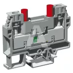 SCB.10/CD/GR Złącze śrubowe 10mm^2, testowo-pomiarowe + gniazdo do wtyków pomiarowych, szare