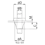 Przepust gumowy M16 czarny RAL 9005 zakres dławienia ? 5.0-9.0 mm
