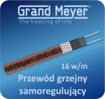 Kabel grzejny samoregulujący Grand Meyer 16W/m typ PHC-16