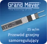 Kabel grzejny samoregulujący Grand Meyer 25W/m typ UHC-25