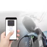 Ładowarka Samochodowa; SM34; Ścienna/Totem; 1 faza; 7,4 kW; 1 punkt ładowania; Kabel T2 prosty; Opcjonalne RFID; MID; wyłącznik różnicowoprądowy 30mA klasa A, wyłącznik nadprądowy 40A klasa C