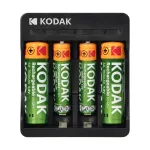 Ładowarka Kodak USB charger, 2xAA i 2xAAA + 2 szt. akumulatorków AA 700mAh i 2 szt. Akumulatorków AAA 350mAh