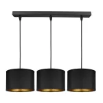 KYLO 3P E27, lampa wisząca, max. 3x60W, czarna, listwa