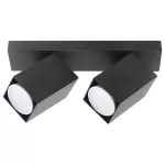 KUBAR SP 2, oprawa ścienno-sufitowa, GU10 max. 2x35W, IP20, czarna
