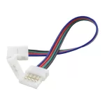 Złączka LED RGB 10mm dwustronna z przewodem