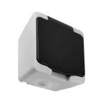 Gniazdo pojedyncze 2P+Z Schuko AQUATIC MINI IP54, 16A, 230V AC, Biało-Czarne, 10 sztuk