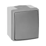 Łącznik jednobiegunowy AQUATIC PRO IP55, 10A, 230V AC, Szaro-Grafitowy