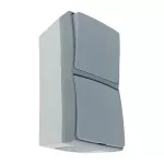 Łącznik + Gniazdo 2P+Z AQUATIC PRO IP55, 10/16A, 230V AC, Szaro-Grafitowy