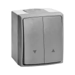 Łącznik roletowy AQUATIC PRO IP55, 10A, 230V AC, Szaro-Grafitowy