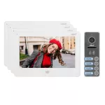 FELIS MEMO MULTI4, zestaw wideodomofonowy 4-rodzinny, bezsłuchawkowy kolor, LCD 7