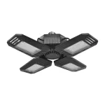 SYRIUSZ LED lampa warsztatowa składana 4-skrzydłowa, E27, 72W, 4000K, 6480lm