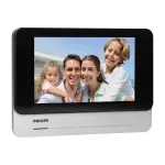 Philips WelcomeEye Touch, zestaw wideodomofonowy, bezsłuchawkowy, monitor LCD 7", dotykowy, menu OSD, sterowanie bramą, z czytnikiem breloków zbliżeniowych 125kHz