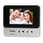 Philips WelcomeEye Compact, zestaw wideodomofonowy, bezsłuchawkowy, monitor LCD 4,3", menu OSD, sterowanie bramą