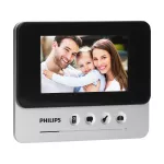 Philips WelcomeEye Compact, zestaw wideodomofonowy, bezsłuchawkowy, monitor LCD 4,3", menu OSD, sterowanie bramą