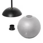 Lara 1P E27, lampa wisząca, max. 60W, czarna
