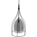 Adele 1P E27, lampa wisząca, max. 60W, czarna