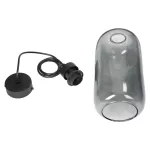 Lazio 1P E27, lampa wisząca, max. 15W, czarna