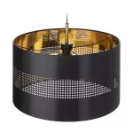 Alessio 1P E27, lampa wisząca, max. 60W, czarno-złota