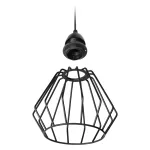 Waya 3P E27, lampa wisząca, max. 3x60W, czarna