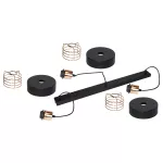 Chiro 3P E27, lampa wisząca, max. 3x60W, czarna