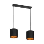 NEVA 2P E27, lampa wisząca, max. 2x60W, czarna