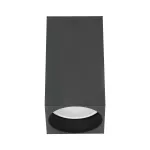 BARBRA DLS GU10 downlight max 50W, IP20, kwadrat, czarny, aluminium
