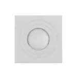 MEGY DLS GU10 downlight max 50W, IP54, kwadrat, biały, aluminium