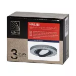 HALISI RM ramka dekoracyjna oprawy punktowej, MR16/GU10 max 50W, koło, ruchoma, czarna
