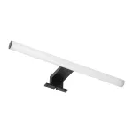 PEEGEL LED 6W, lampa nad lustro, 540lm, 4000K, dł.40 cm, tworzywo sztuczne+akryl, czarna