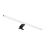 PEEGEL LED 9W, lampa nad lustro, 810lm, 4000K, dł. 60 cm, tworzywo sztuczne+akryl, czarna