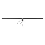 NORTES LED 18W, lampa nad lustro, 1600lm, 4000K, dł. 100 cm, aluminium, czarna