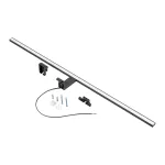 NORTES LED 18W, lampa nad lustro, 1600lm, 4000K, dł. 100 cm, aluminium, czarna
