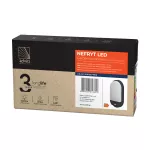 NEFRYT LED 15W, oprawa ogrodowa z czujnikiem ruchu, 1100lm, IP54, 4000K, czarna