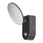 RIOLIT LED 15W, oprawa ogrodowa z czujnikiem ruchu, 1100lm, IP65, 4000K, szara