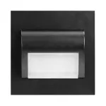 DRACO LED NEW 1,5W, oprawa schodowa podtynkowa, 12VDC, 30lm, 3000K, czarny, innowacyjny sposób montażu