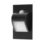 DRACO LED NEW 1,5W, oprawa schodowa podtynkowa, 12VDC, 30lm, 4000K, czarny, czujnik ruchu i zmierzchu