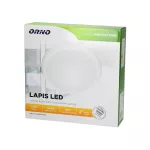 LAPIS LED 12W, plafon oświetleniowy z mikrofalowym czujnikiem ruchu, 800lm, IP65, 4000K, IK10, poliwęglan mleczny, biały